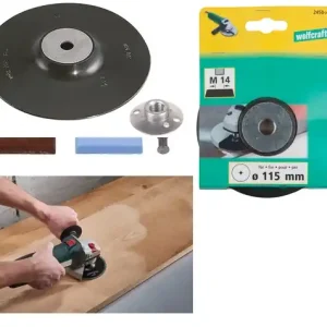 Platorello ø 115mm M 14 con dado Wolf 2450000 18862 Bestel Nu